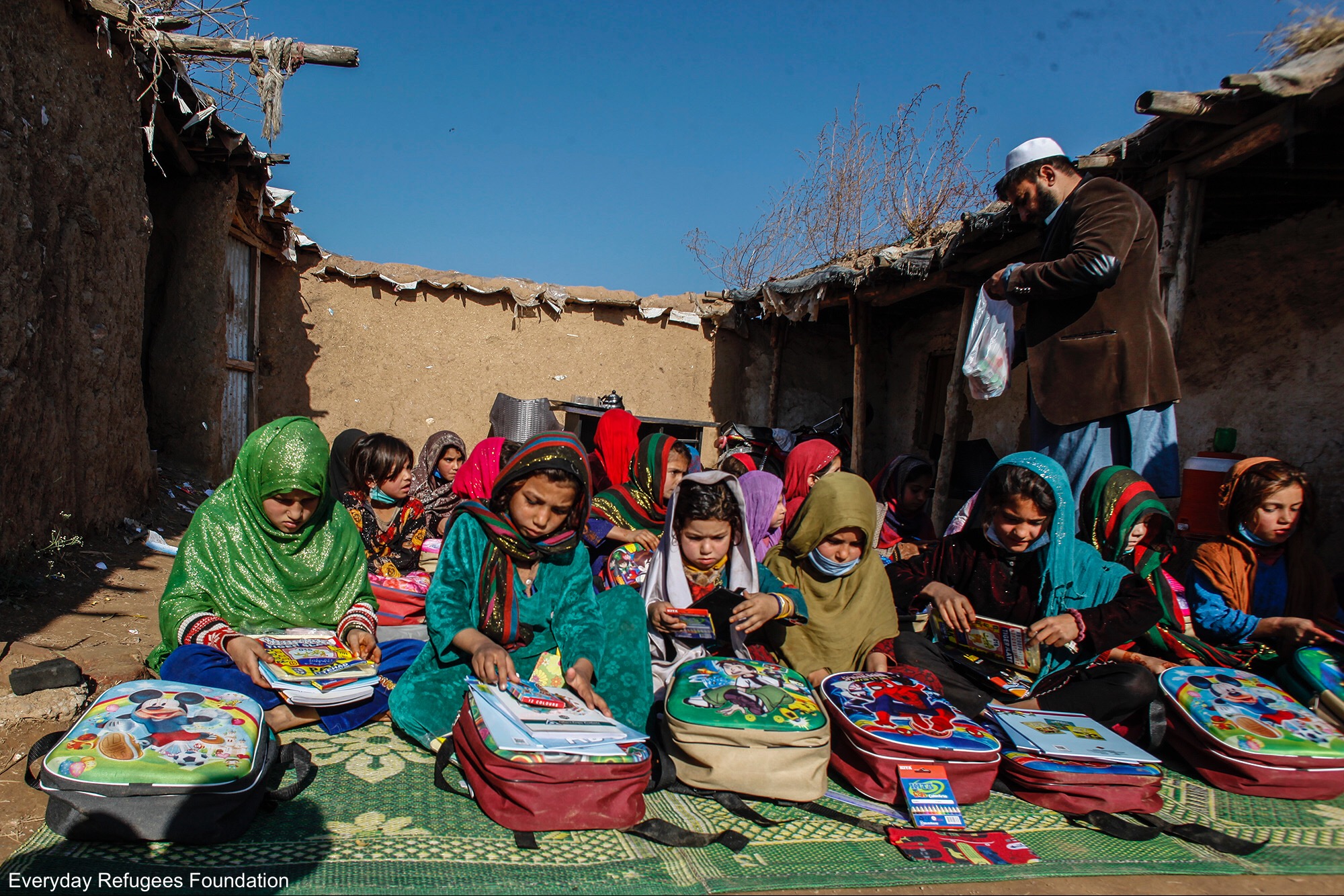Afghan refugee girls